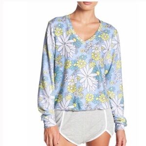 Wildfox Daisy Wallpaper Baggy Beach Jumper